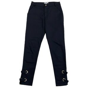 Revolve Asilio Pants Women's 4 Black High One Eye Pant Skinny Dress Pant